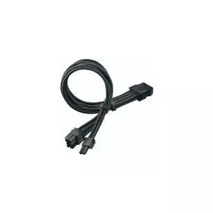PCIe Power Extension Cable SILVERSTONE PP07E 8-pin (6+2) 30 cm, black