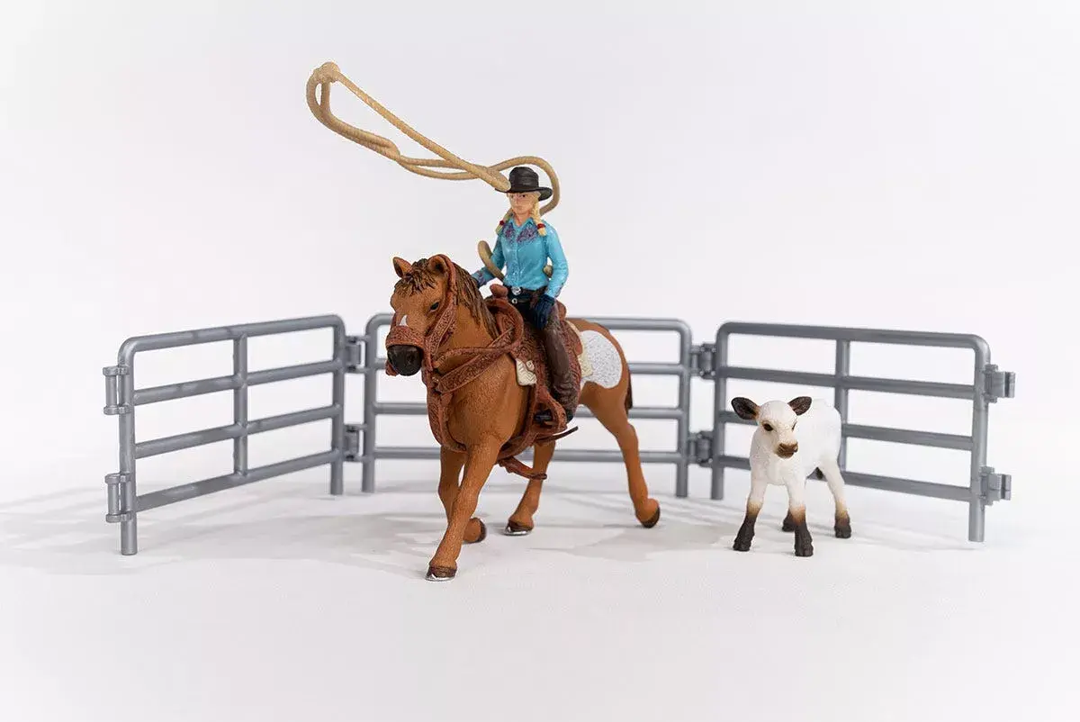 Fermas Schleich Kovboju komanda Roping Photo 5