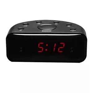 Clock Denver CR-430 Analog & Digital FM Radio LED Display Black