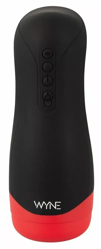 Мастурбатор WYNE Silicone Black — подогрев, вибрация, вакуум Photo 3