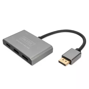 Video centrmezgls Digitus 3-Port MST DP uz 2x DP 1x HDMI