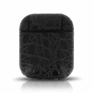 Devia Lux Series Eco ādas izskata ar magnētisko karabīni aizsargmaciņš priekš Apple AirPods 1st Generation