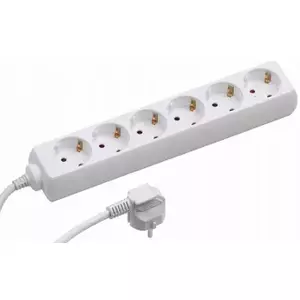Pagarinātājs Bellight ar 6 zemētām kontaktligzdām, garums 5 m