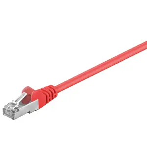 Tīkla kabelis GOOBAY 68035 Cat5e S-FTP (SF/UTP) sarkans, 5 m, RJ-45—RJ-45, zelta pārklājuma kontakti