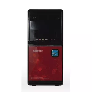 Datora korpuss AMEI AM-C1002BR/Micro ATX/Melns un sarkans