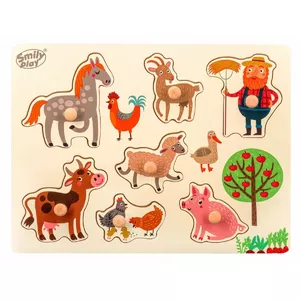 Smily Wooden Puzzle Animals on the Farm