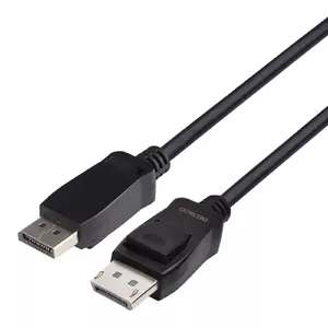 DisplayPort cable Deltaco DP8K-1020-LSZH 2 m Black