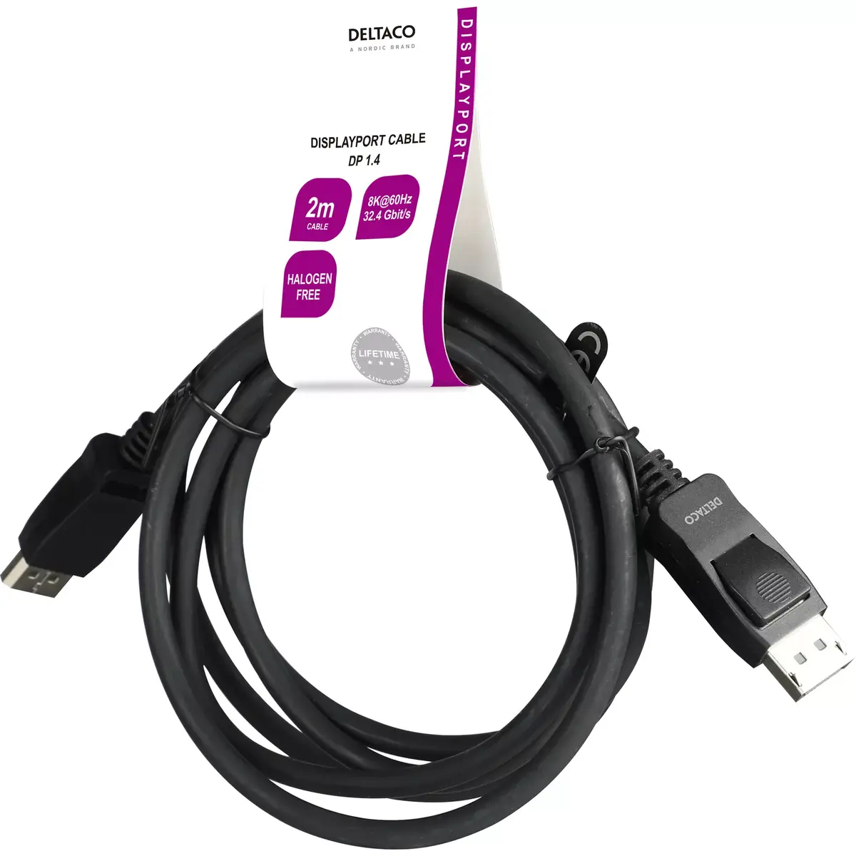 DisplayPort kabelis Deltaco DP8K-1020-LSZH Photo 3
