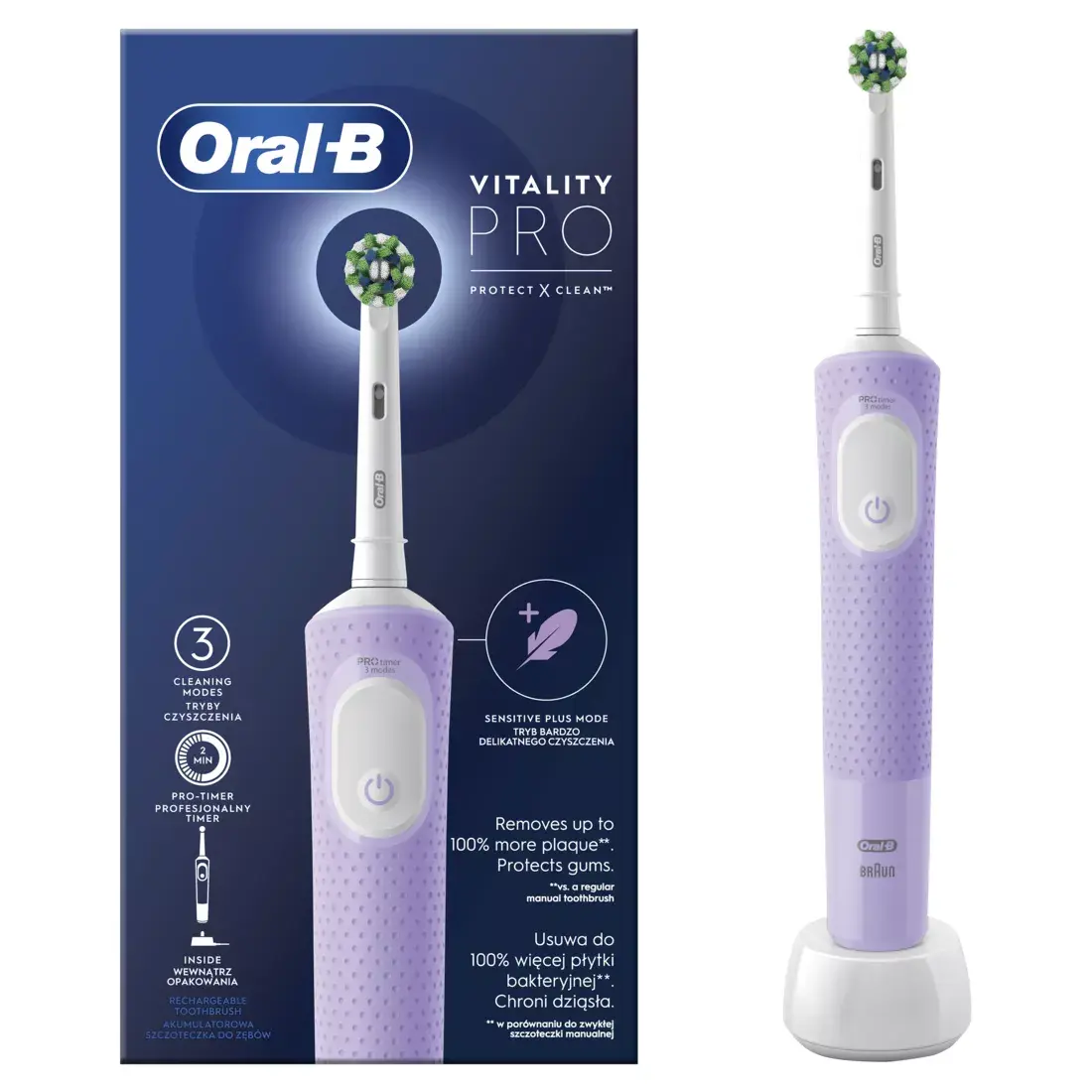Elektriskā zobu suka Oral-B D103 Vitality Pro Photo 2
