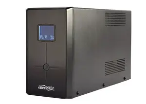 Uninterruptible Power Supply ENERGENIE EG-UPS-035 — Line-Interactive UPS 2 kVA / 1200 W, 5× C13, VRLA 12 V 9 Ah, LCD, tower, black