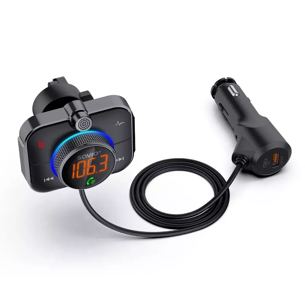 SAVIO TR-14 FM raidītājs Bluetooth USB Photo 5