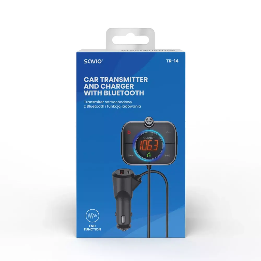 SAVIO TR-14 FM raidītājs Bluetooth USB Photo 9