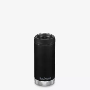 Пищевая бутылка Klean Kanteen 1008302 из нержавеющей стали — 355 мл, чёрная, для ежедневного и спортивного использования