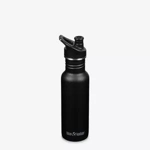 Nerūsējošā tērauda dzeramā pudele Klean Kanteen 1008432 — 532 ml, melna, platums 65 mm, augstums 252,5 mm