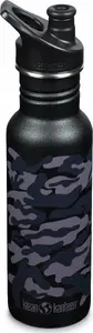 Термобутылка из нержавеющей стали klean kanteen Classic Narrow 532 мл с крышкой Sport — Black Camo