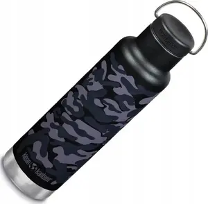 Insulated Classic 592 ml pudele no klean kanteen ar Loop vāciņu — Black Camo