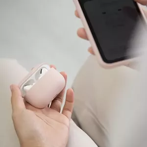 Silikona maciņš Uniq Lino priekš AirPods Pro — menta zaļš