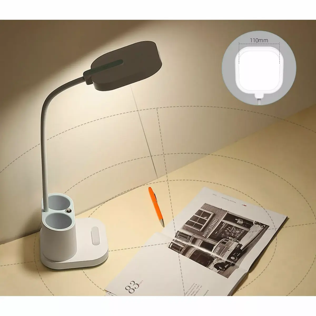 Galda lampa PLATINET PDL008 5W LED Photo 8
