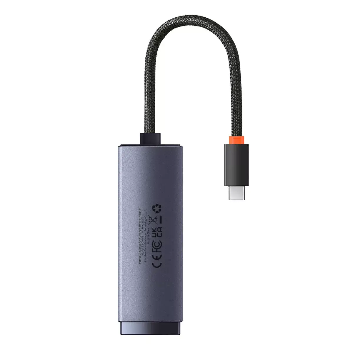 Сетевой адаптер Baseus Lite Series USB-C to RJ45 Gigabit 1000Mbps (серый) Photo 24
