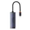 Сетевой адаптер Baseus Lite Series USB-C to RJ45 Gigabit 1000Mbps (серый) Photo 24