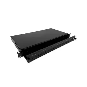 Patch panel Alantec FOP-1U-24SCS-C 24 SCS ports, 1U rack, black