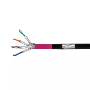 Networking cable LogiLink CPV0082 RJ45 Cat7 100m Black Pink