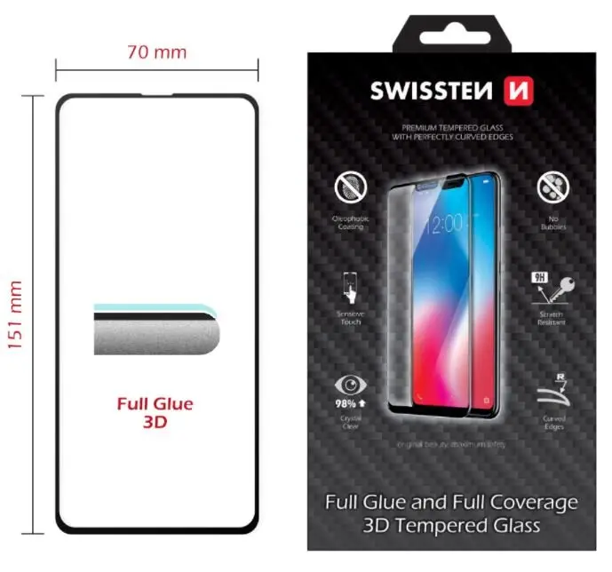 Templēts stikls SWISSTEN priekš Apple iPhone