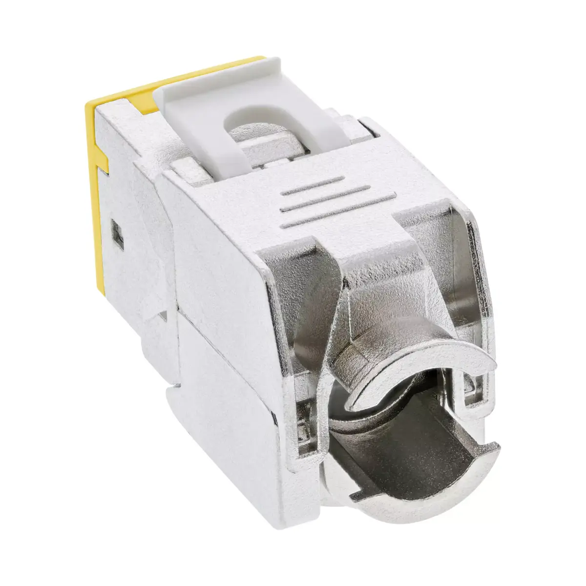 InLine Keystone RJ45 ligzda Cat.6A dzeltena 8-pack Photo 2