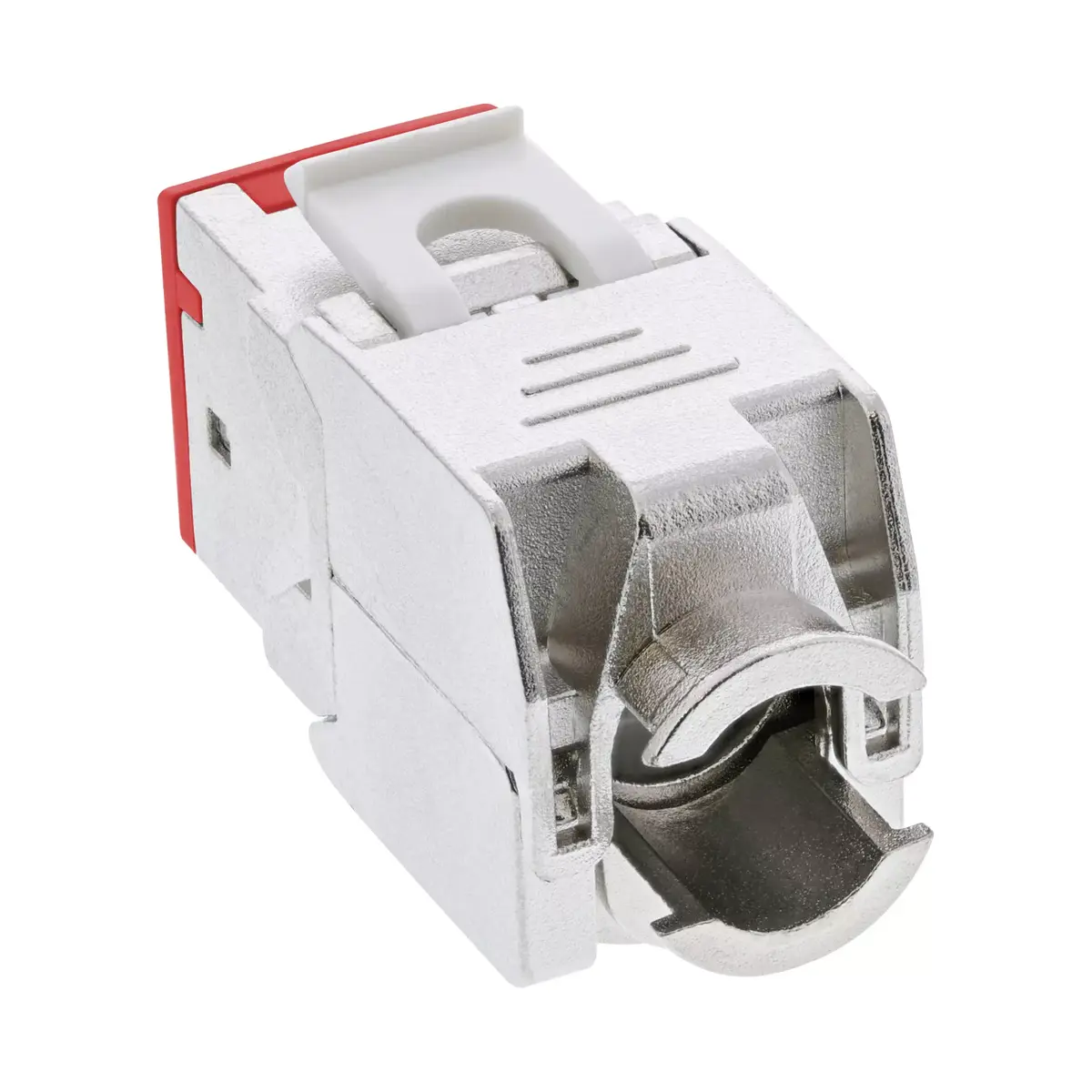 InLine Keystone RJ45 разъем Cat.6A красный Photo 2