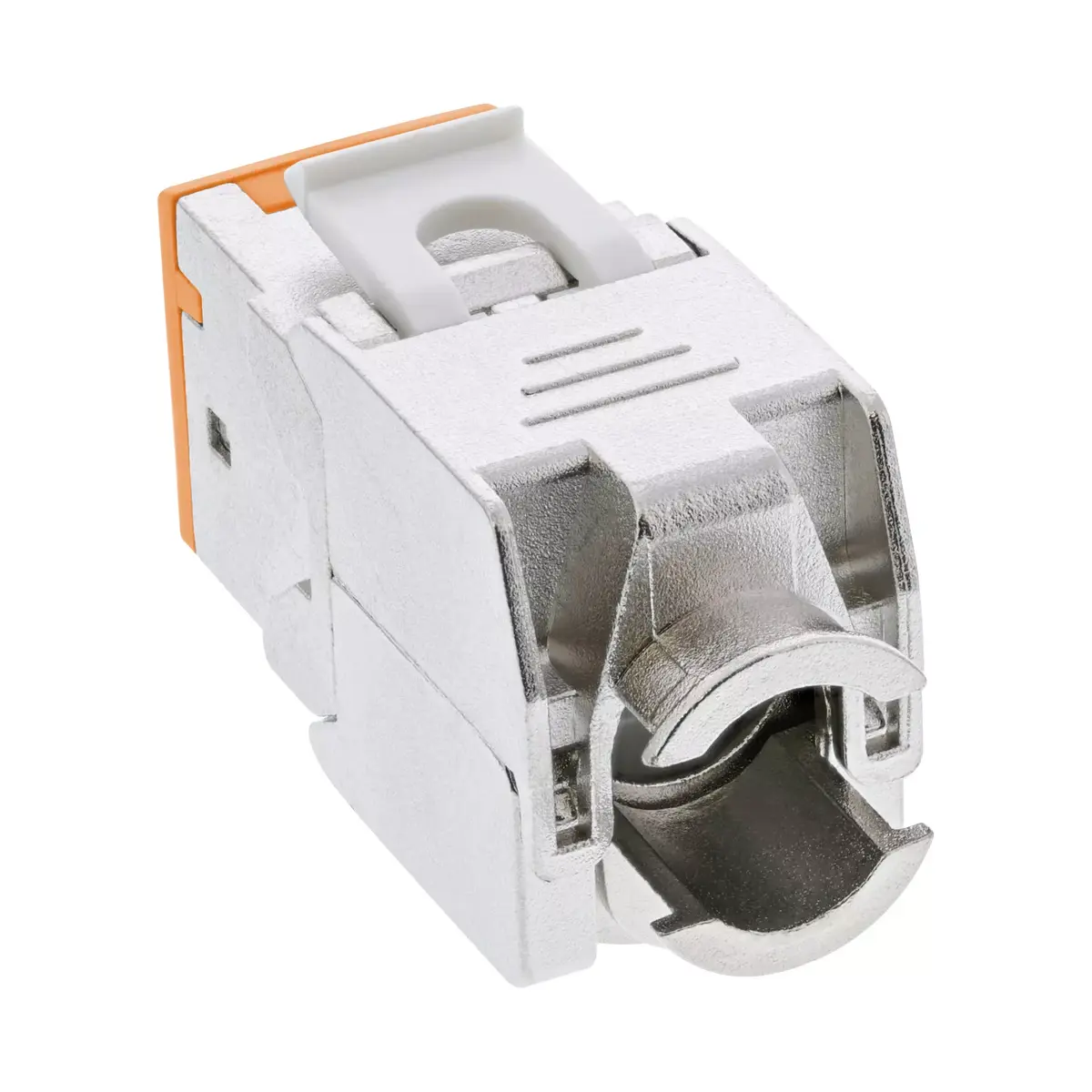 InLine Keystone RJ45 разъем Cat.6A оранжевый Photo 2