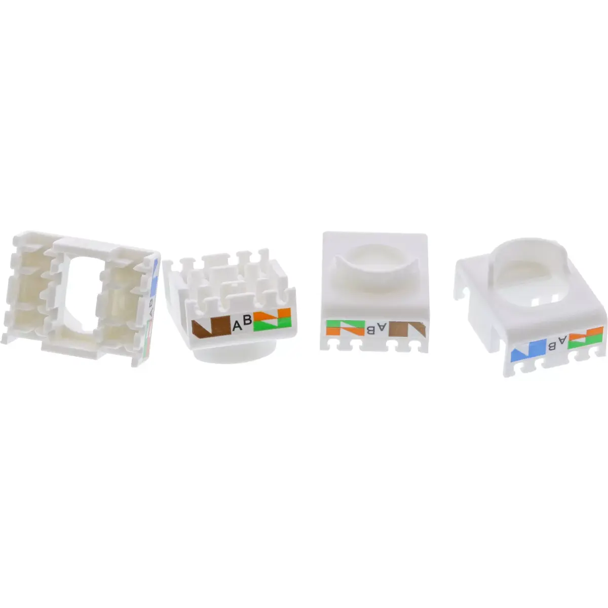InLine Keystone RJ45 разъем Cat.6A оранжевый Photo 4