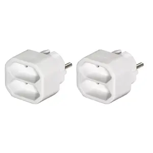 Power Extension Hama 00223211 2 AC Outlets Indoor White