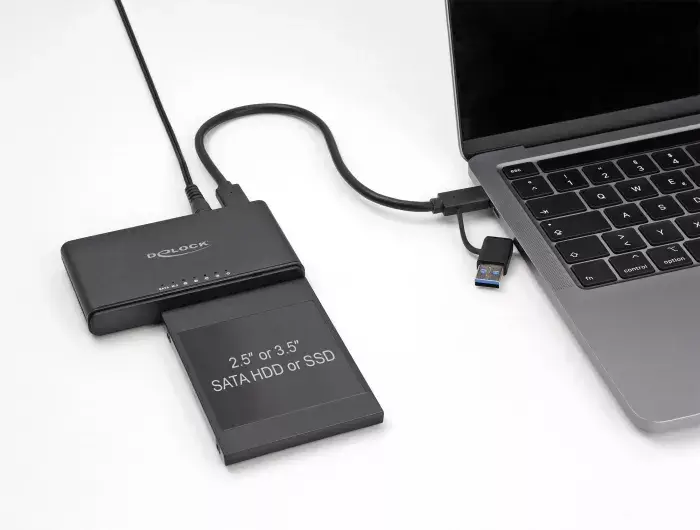 Конвертер DeLOCK USB Type-C M.2 NVMe SATA SSD HDD Photo 3