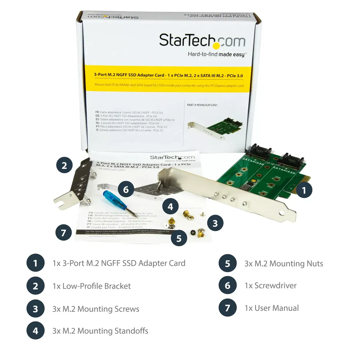 M.2 SSD adapteris StarTech.com PEXM2SAT32N1 Photo 10