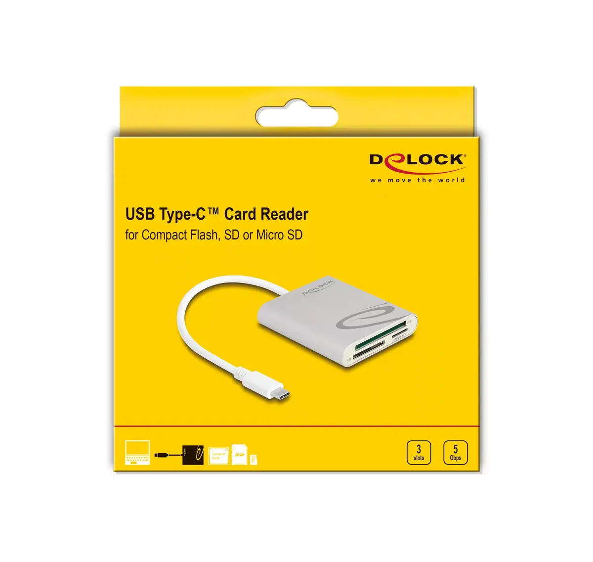 Card Reader DeLOCK 91005 USB 3.2 Gen 1 Type-C Photo 2