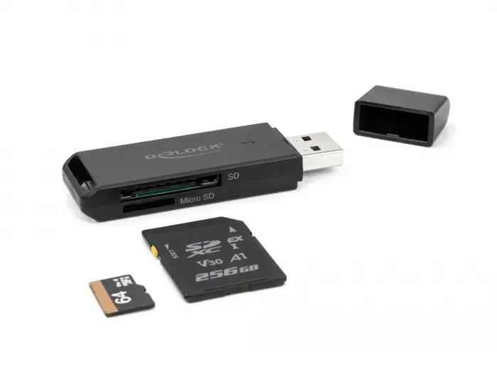 Kāršu lasītājs DeLOCK 91002 USB Melns Photo 4