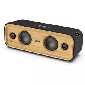 Портативная стереоколонка The House Of Marley EM-JA030-SB — 40 Вт RMS, Bluetooth, USB‑C, чёрно‑жёлтая