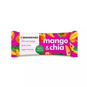 Snack bar the beginnings Mango 40 g, fruit-based snack, single portion