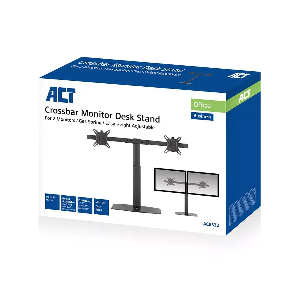 Free standing gas spring dual monitor arm ACT AC8332 Photo 7