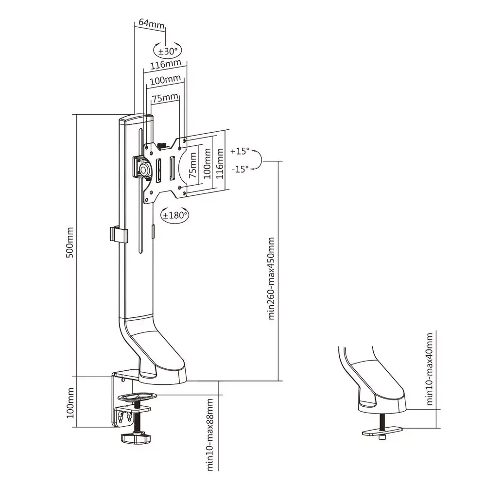 Monitora statīvs ACT AC8321 Photo 8