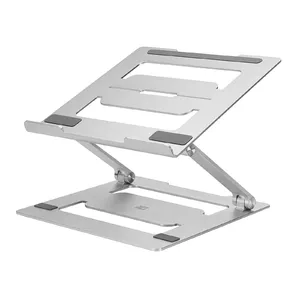 Laptop stand ACT AC8135 aluminium grey stepless height adjustable