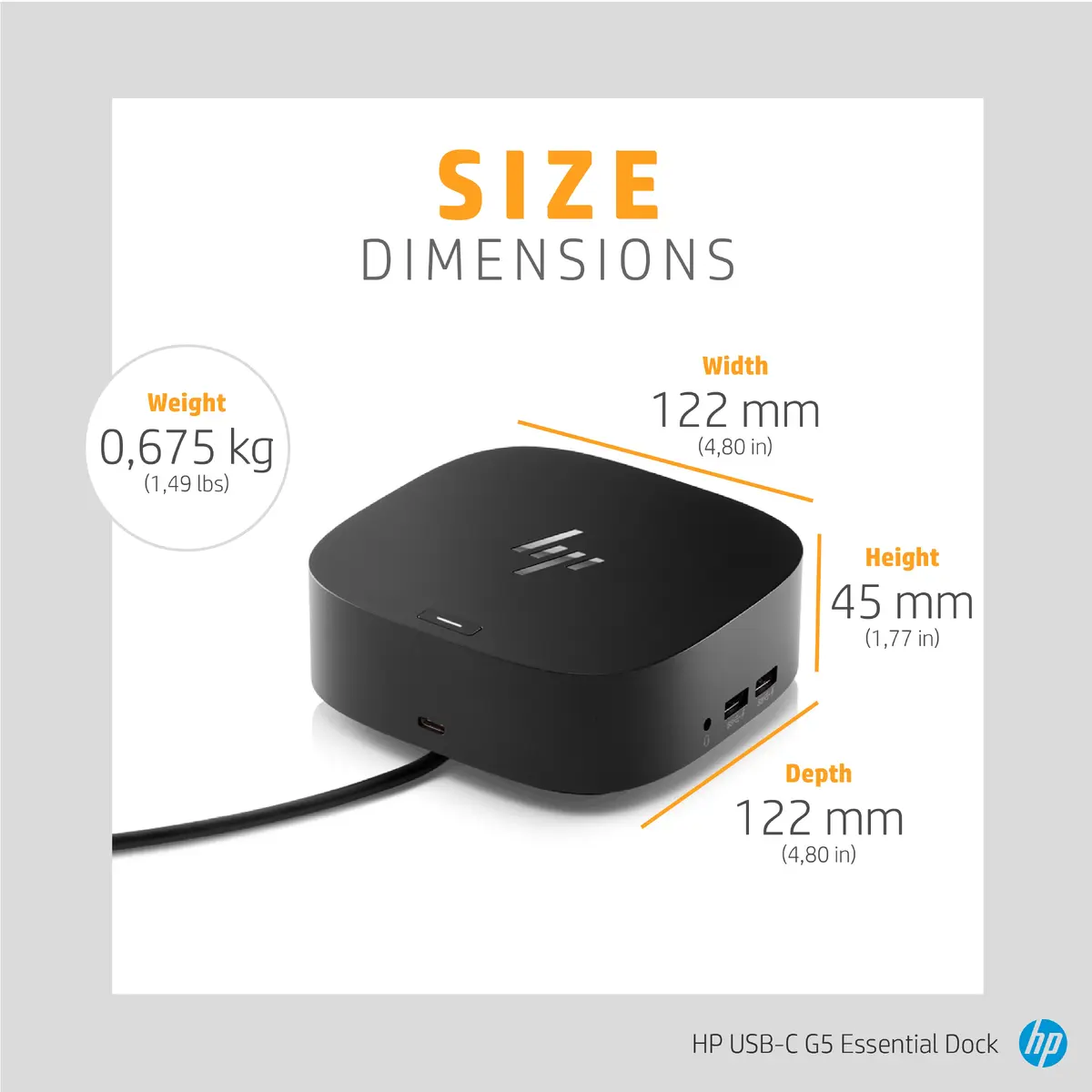 Док-станция HP USB-C G5 Essential Dock Photo 5