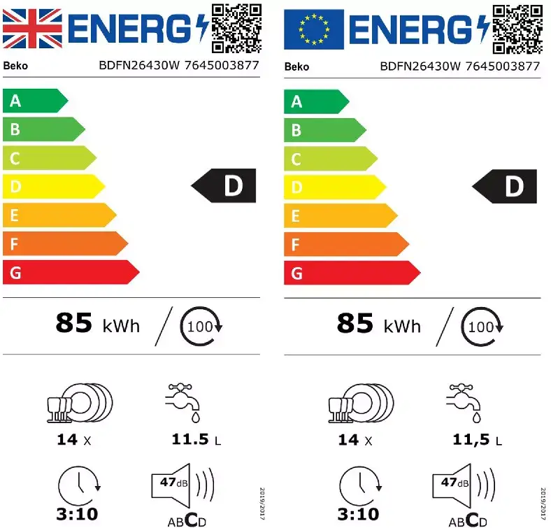 Beko BDFN26430W trauku mazgājamā mašīna Photo 8