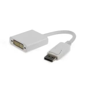 Video kabeļa adapters GEMBIRD DisplayPort uz DVI 0,1 m, balts
