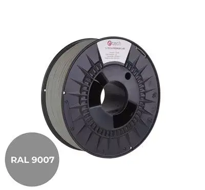 c-tech Premium Line PLA Pelēks alumīnijs RAL9007 1,75 mm 1 kg Photo 1