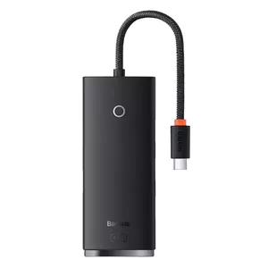 USB Type-C centrmezgls Baseus WKQX030301 melns USB 3.2 Gen 1