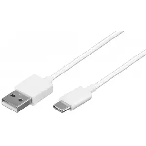 USB 2.0 cable GOOBAY 59126, USB A to USB C, 0.5 m, white
