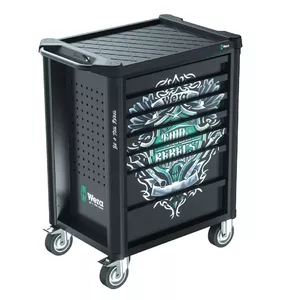 Tool cart Wera 05150130001 Plastic 7 drawers Black 785x518x1020 mm