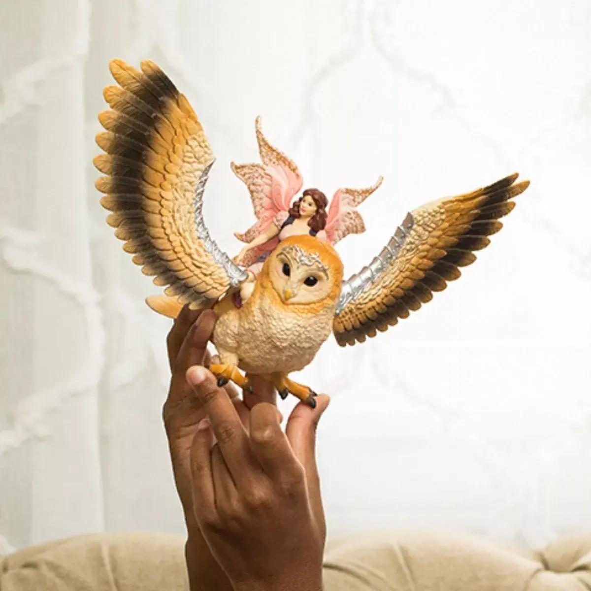 Figūra Schleich BAYALA Feja lidojot uz Glam-Owl Photo 4