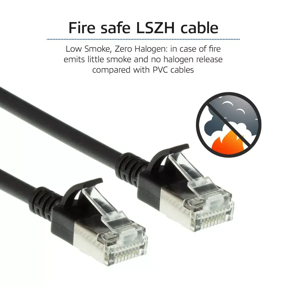 Патч-кабель ACT Black 7м LSZH U/FTP CAT6A Photo 7